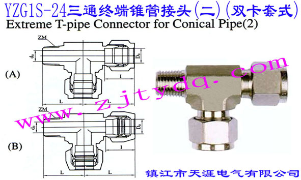 YZG1S-24ͨKFܽ^()(pʽ)Extreme T-pipe Connector for Conical Pipe 2